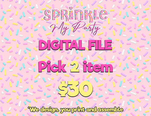 2 Digital Files (You print and assemble yourself)