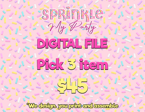 3 Digital Files (You print and assemble yourself)