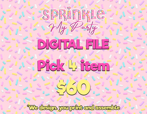 4 Digital Files (You print and assemble yourself)